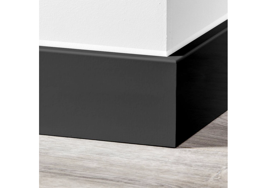 MDF Moderne plint 120x15 voorgelakt RAL 9005