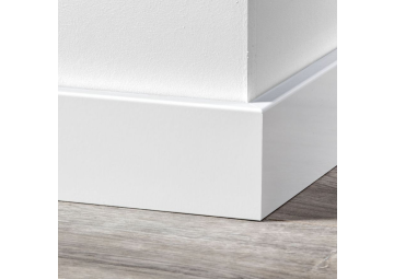 MDF Moderne plint 120x15 wit voorgelakt RAL 9010