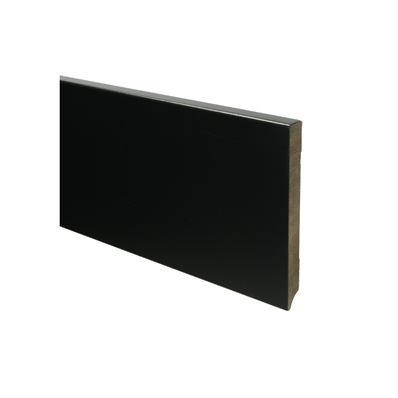 MDF Moderne plint 150x15 voorgelakt RAL 9005
