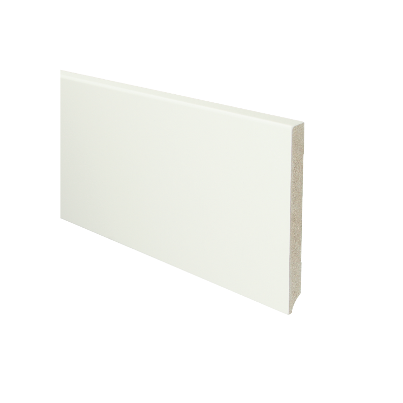 MDF Moderne plint 150x15 voorgelakt RAL 9016