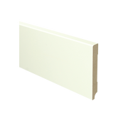MDF Moderne plint 120x15 wit voorgelakt RAL 9010