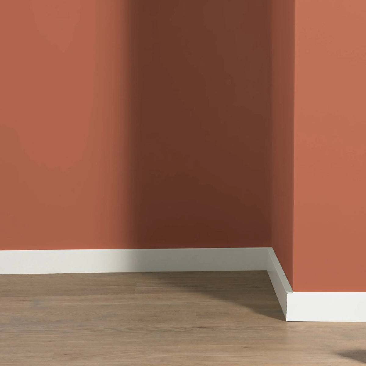 MDF Moderne plint 90x12 voorgelakt RAL 9016