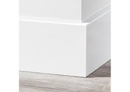 MDF Moderne plint 150x15 voorgelakt RAL 9016