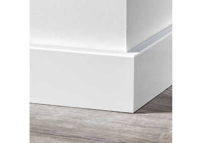 MDF Moderne plint 70x12 voorgelakt RAL 9016