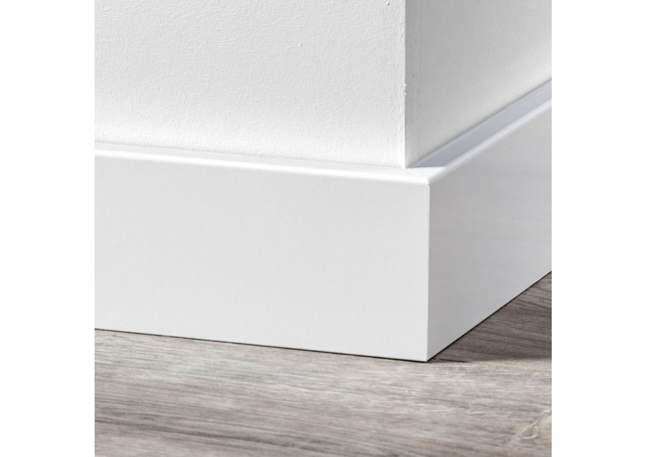 MDF Moderne plint 70x12 voorgelakt RAL 9016