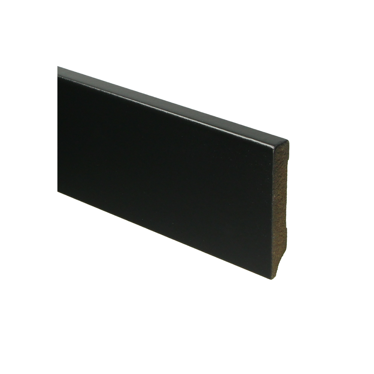 Moderne Plint 70x12mm voorgelakt RAL 9005