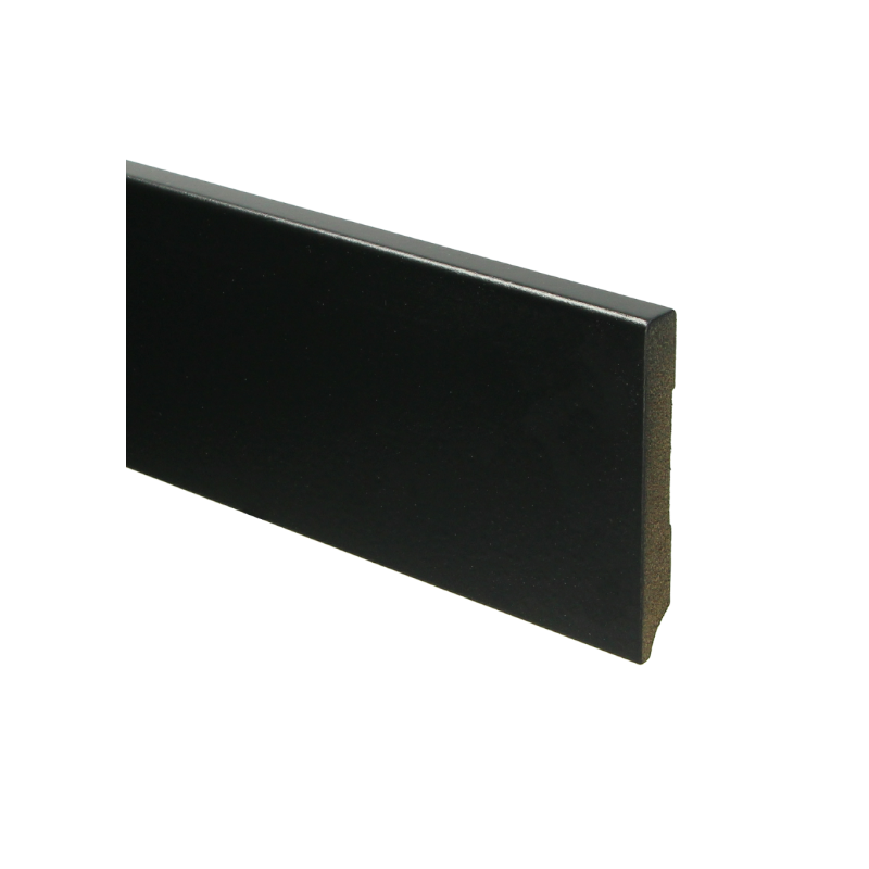 Moderne plint 90x12 voorgelakt RAL 9005