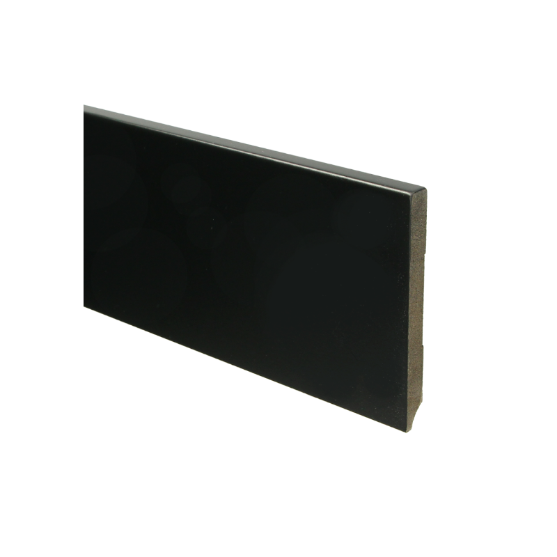 MDF Moderne plint 120x12 voorgelakt RAL 9005
