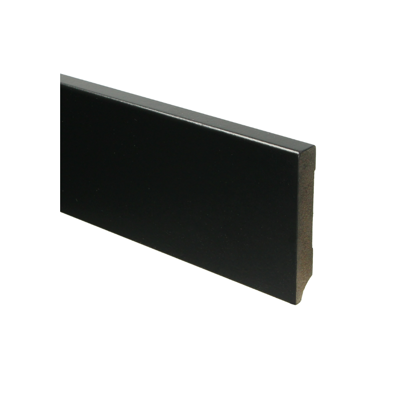 MDF Moderne plint 90x15 voorgelakt RAL 9005