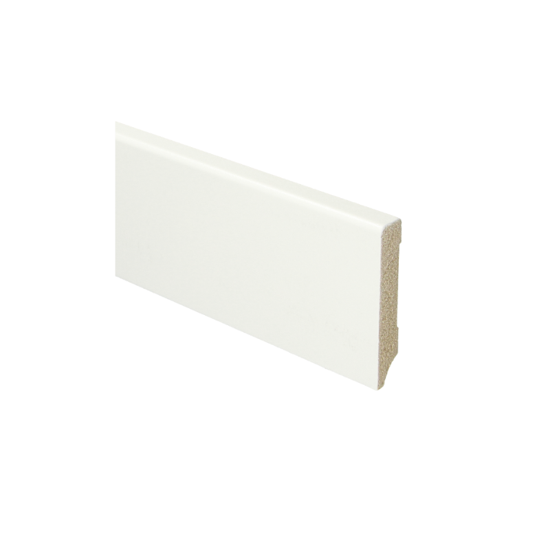 MDF Moderne plint 70x15 voorgelakt RAL 9016