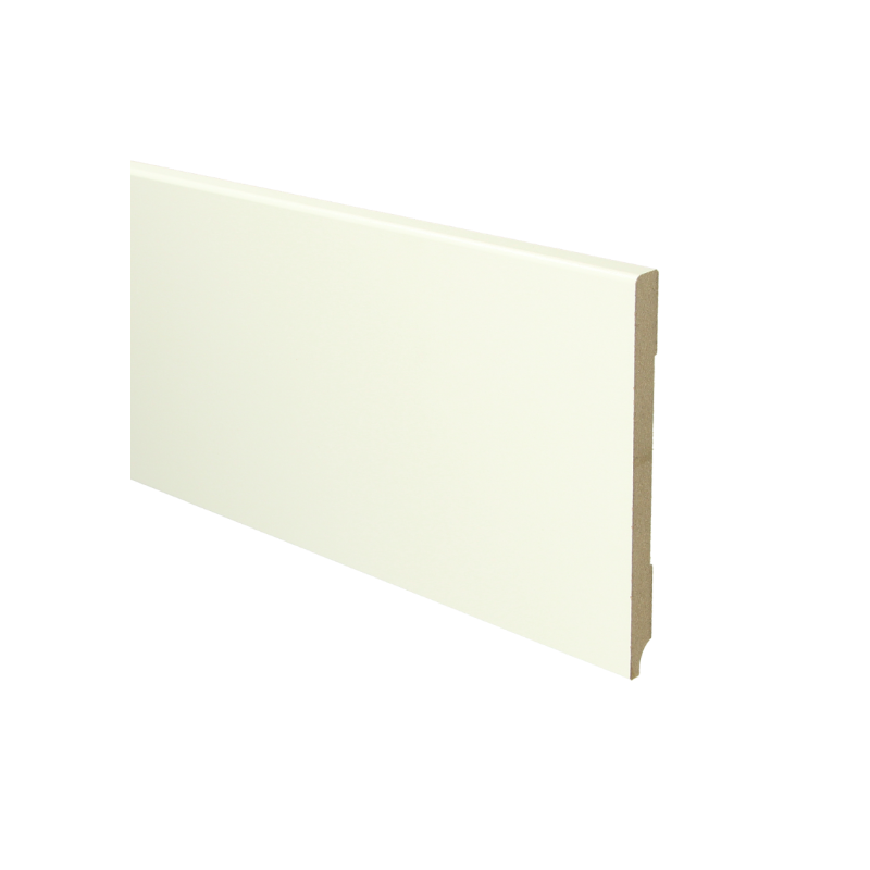 MDF Moderne plint 150x12 wit voorgelakt RAL 9010