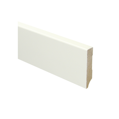 MDF Moderne plint 70x15 wit voorgelakt RAL 9010