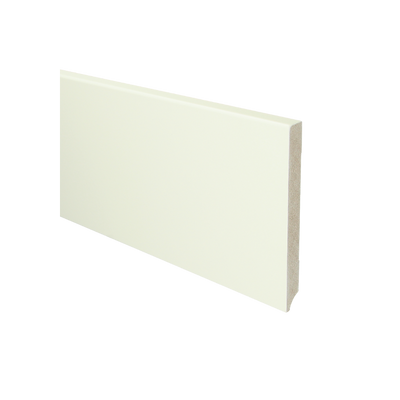MDF Moderne plint 150x15 wit voorgelakt RAL 9010
