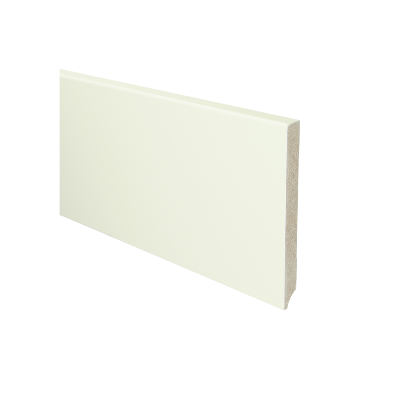 MDF Moderne plint 150x15 wit voorgelakt RAL 9010