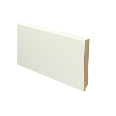 MDF Moderne plint 120x15 wit voorgelakt RAL 9010
