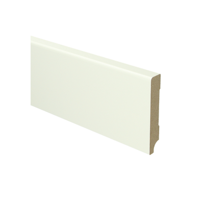 MDF Moderne plint 90x15 wit voorgelakt RAL 9010
